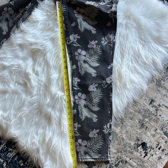 🆕 Juicy Couture Printed Black Floral California Skinny Women's Jeans Size 29 - Picture 12 of 13
